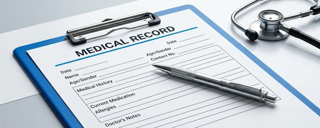 Medical records document